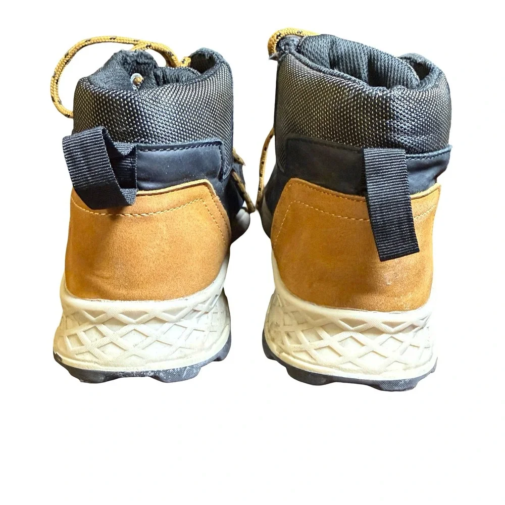 Ecko Unltd Joseph-11B Kids Boys Hiking Boots Black Tan Size 7 High Top Sneakers